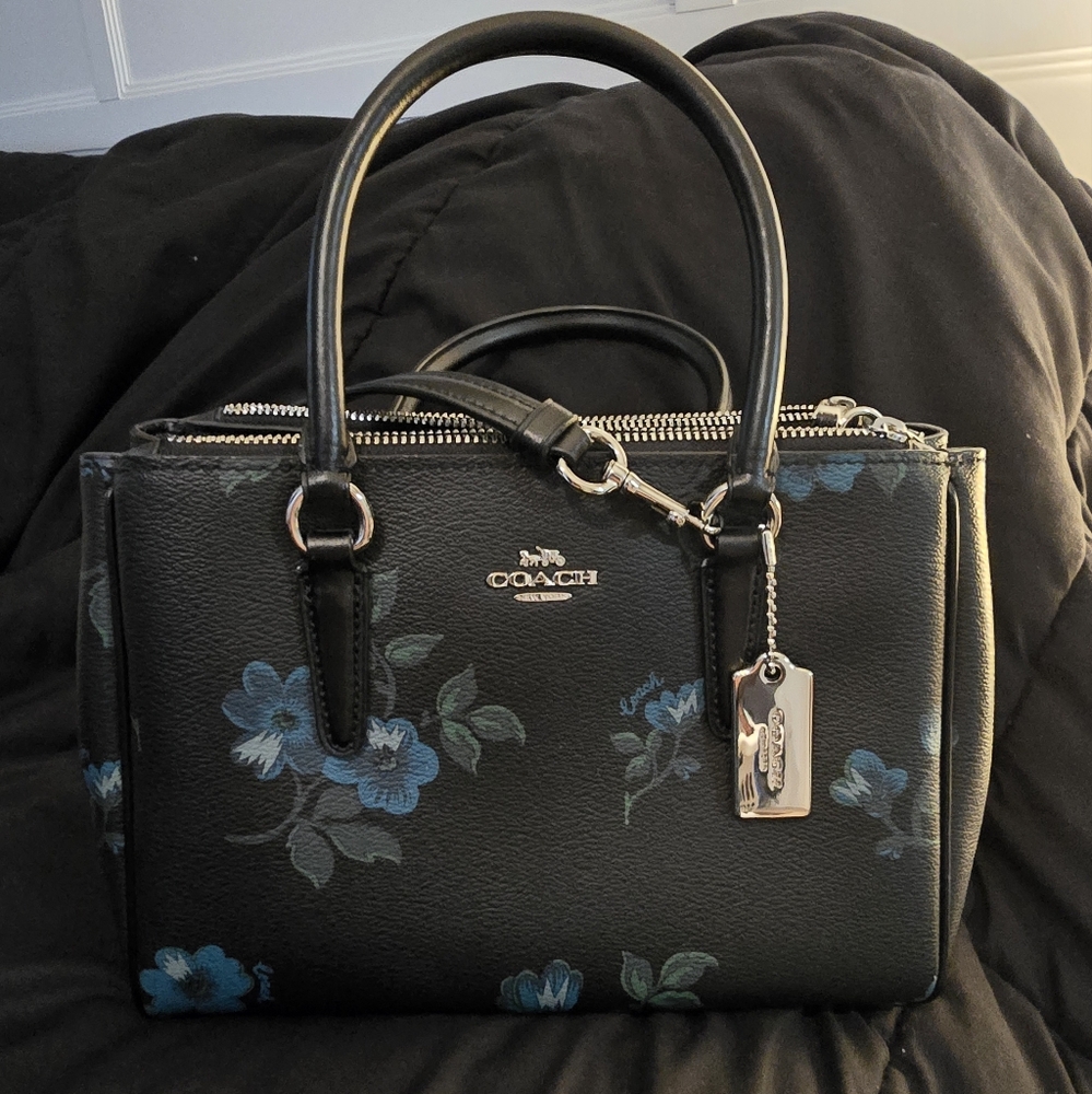 Coach floral purse